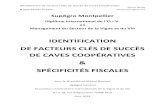 Identification de Facteurs Clés de Succès de Caves Coopératives et Spécificités Fiscales