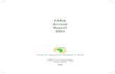 FARA Annual Report 2003