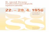 Michal Bauer (ed.): II. sjezd Svazu československých spisovatelů 22.–29. 4. 1956 (protokol)