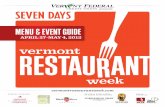 2012 Vermont Restaurant Week