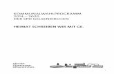 Kommunalwahlprogramm SPD GE 2014-2020