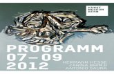 Programm Juli - September 2012
