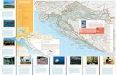 Mapa turístico y de las carreteras de Croacia