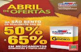 TABLOIDE DE ABRIL - DROGARIA SÃO BENTO