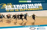 Programme de la 24ème édition du triathlon Audencia- La Baule
