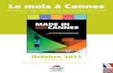 Le mois à Cannes octobre 2011