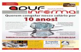 Jornal ADUF Informa | Edição nº 109 | Abril de 2010
