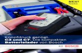 Bosch Batterielader C3 und C7 - Knopfdruck genügt