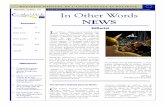 Newsletter "In Other Words" n.2/Décembre 2011