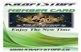 Kraftstoff Member - Card - Broschüre