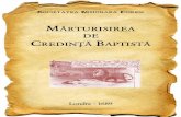 marturisirea de credinta baptista 1689 - Copy