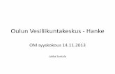 Oulun vesiliikuntakeskus hanke