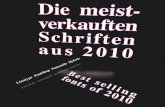 Die meistverkauften Schriften 2010 /// The best selling fonts 2010