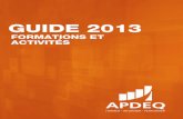 APDEQ - Guide 2013 des formations et activités