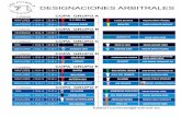 Designaciones Copa 1º jornada