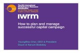 YoungWoo Choi_How to plan & manage successful capital campaigns