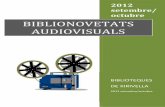 Setembre/octubre 2012 Biblionovetats material audiovisual
