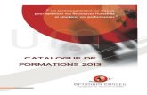 Catalogue de Formation 2013