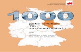1000 gute Gründe für Sachsen-Anhalt...