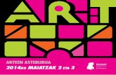 ARTEEN ASTEBURUA: 2014KO MAIATZAK 2 ETA 3