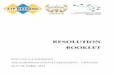 Resolution Booklet | Kyiv EYP-UA Weekend
