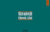 Strateji check list