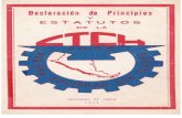 Declaración de Principios y Estatutos de la CTCH