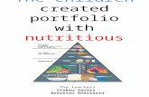 Children's portfolio with nutritious foods