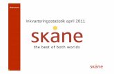 Inkvarteringsstatistik Skåne april 2011