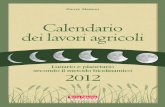 CALENDARIO DEI LAVORI AGRICOLI 2012