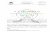 TRANSICION - EDUCACION PREESCOLAR