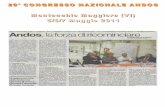 29° Congresso Nazionale ANDOS - Montecchio Maggiore. Articoli stampa.