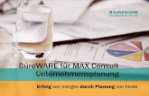 BüroWARE für MAX Consult - Unternehmensplanung - Erfolg von morgen durch Planung von heute