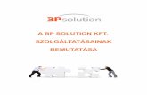 BP Solution Kft. Cégbemutató/BP Solution Ltd. company brochure