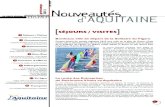 Nouveautés d'Aquitaine - Printemps 2013