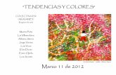 "TENDENCIAS Y COLORES" exposición Marzo 2012