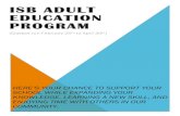 2013 ISB Adult Education Class Catalog