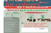 Cahiers de l'autonomie n07 - Intergénération