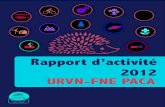 Rapport d'activité 2012 URVN-FNE PACA
