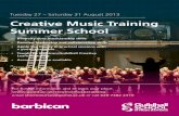 Creative Music Training Summer School