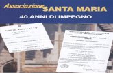 Associazione Santa Maria - 40° anniversario