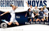 2011 Georgetown Women's Soccer Gameday Program