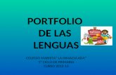 Portfolio Europeo de las Lenguas. Centro La  Inmaculada Maristas. Valladolid.