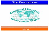 GHOT Trip Descriptions 2014