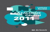 Catalogue 2011 socio-politique, langues