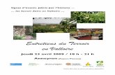 Programme Entretiens du Terroir de la Valloire - 23  avril 2009