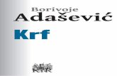 "Krf", Borivoje Adašević