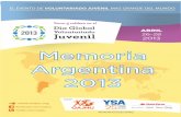 Dia Global del Voluntariado Juvenil - Memoria Argentina 2013