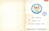 Malaysia Contingent Olympic 1968