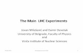The main LHC experiments (IPPOG Masterclass lecture)